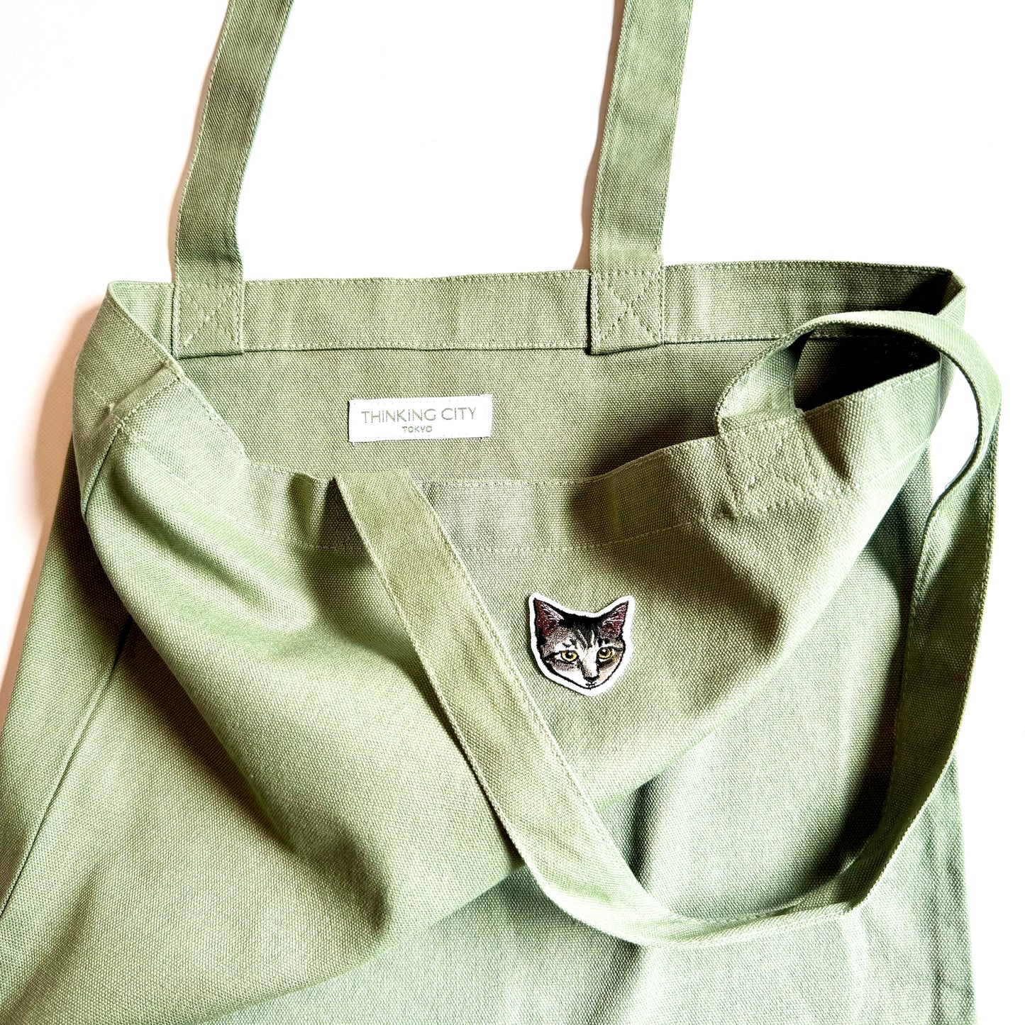 THINKING CITY Wappen Canvas Tote Bag