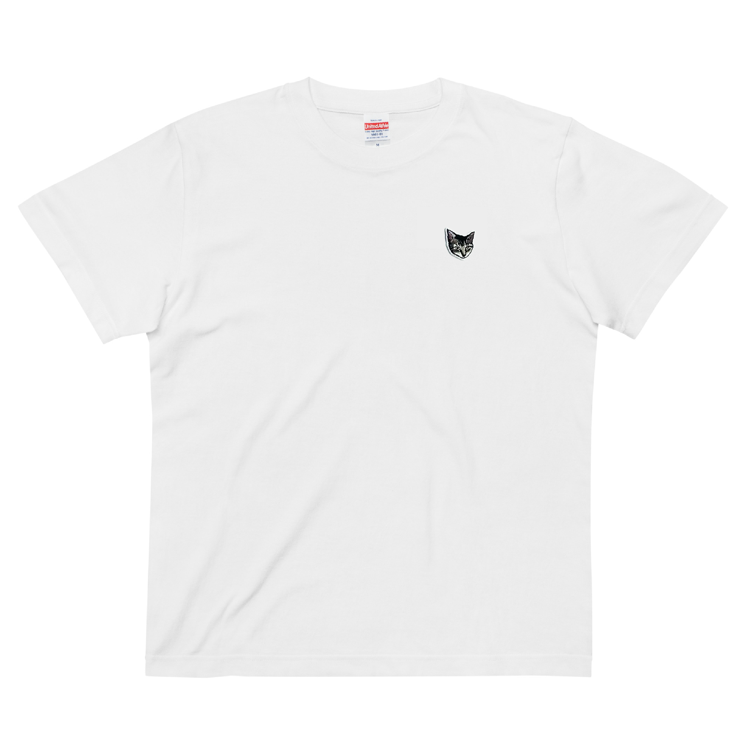 【d.i.a.】国旗柄 ワッペン付きサマーニットTシャツ ホワイト catwappentee-01.png?v=1694506877